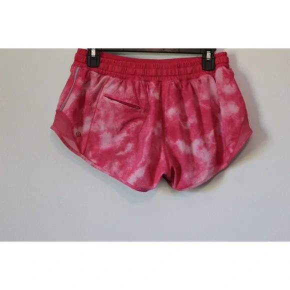 Lululemon Hotty Hot Shorts Tidal Trip Boom Juice Pink Tie Dye Size 6 H14857 - Picture 4 of 10